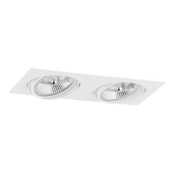 Argon 1046 - Lubinis šviestuvas OLIMP 2xGU10-AR111/12W/230V baltas
