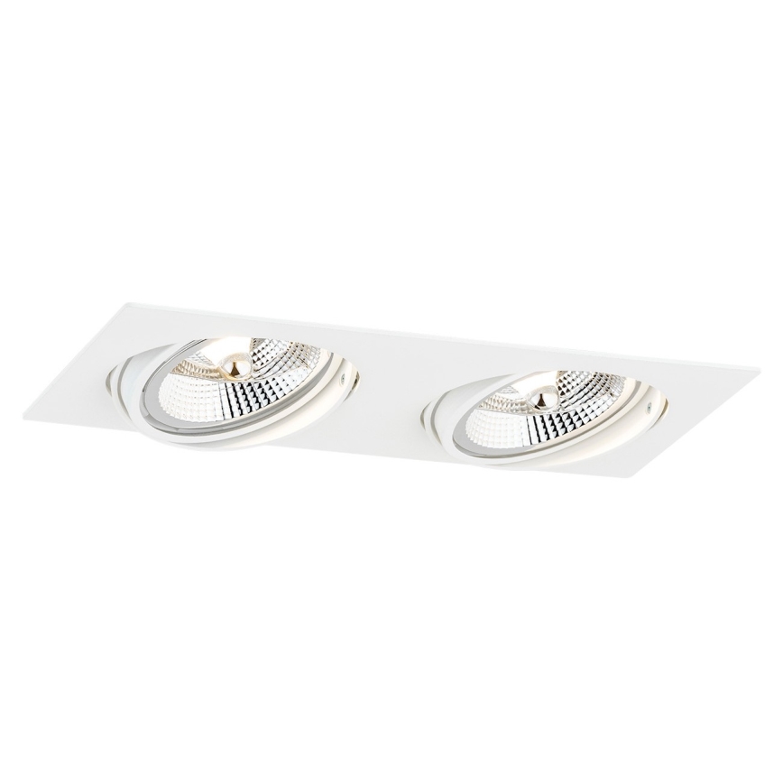 Argon 1046 - Lubinis šviestuvas OLIMP 2xGU10-AR111/12W/230V baltas