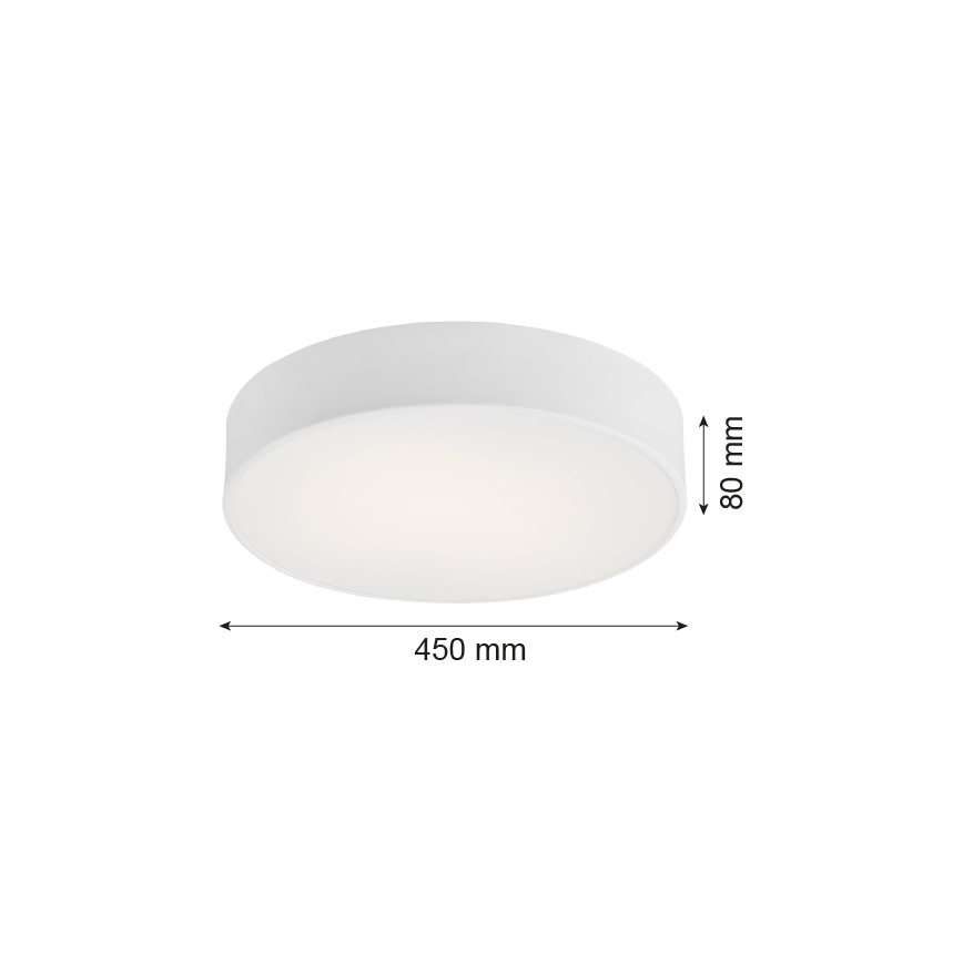 Argon 1188 - Lubinis šviestuvas DARLING 3xE27/15W/230V d. 45 cm baltas