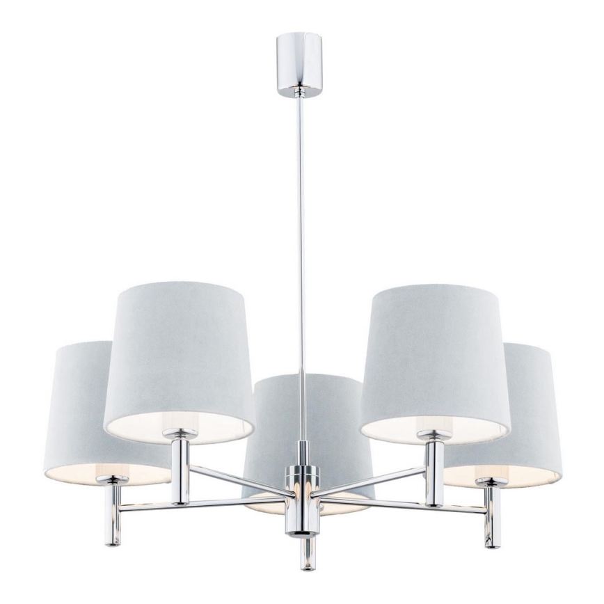 Argon 2076 - Sietynas ant stulpo BOLZANO 5xE27/15W/230V mėlyna