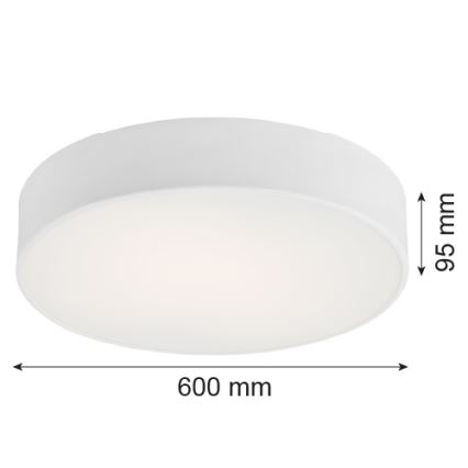 Argon 2082 - Lubinis šviestuvas DARLING 5xE27/15W/230V d. 60 cm baltas