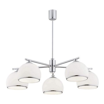 Argon 2087 - Sietynas ant stulpo MARBELLA 5xE27/15W/230V blizgus chromas