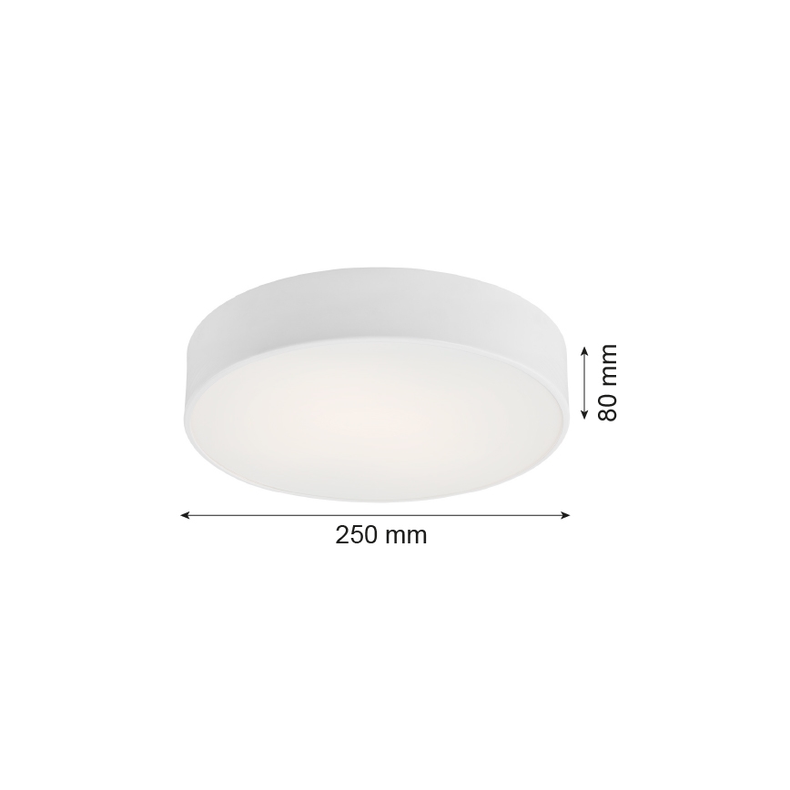 Argon 3082 - Lubinis šviestuvas DARLING 2xE27/15W/230V d. 25 cm baltas