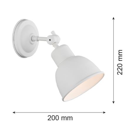 Argon 3182 - Sieninis šviestuvas EUFRAT 1xE27/60W/230V
