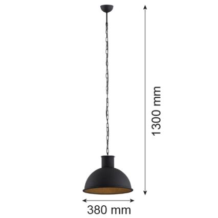 Argon 3191 - Pakabinamas šviestuvas EUFRAT 1xE27/60W/230V