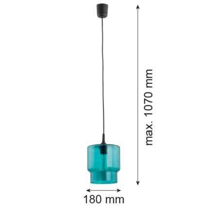 Argon 3271 - Pakabinamas sietynas NEWA 1xE27/15W/230V turkis