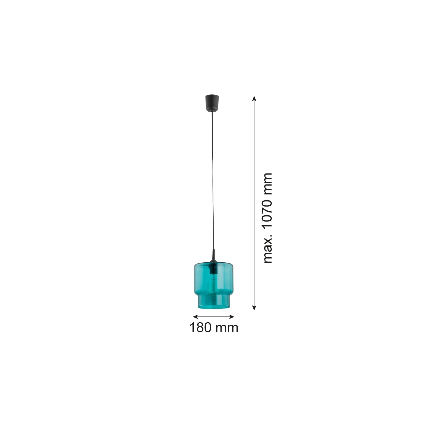 Argon 3271 - Pakabinamas sietynas NEWA 1xE27/15W/230V turkis