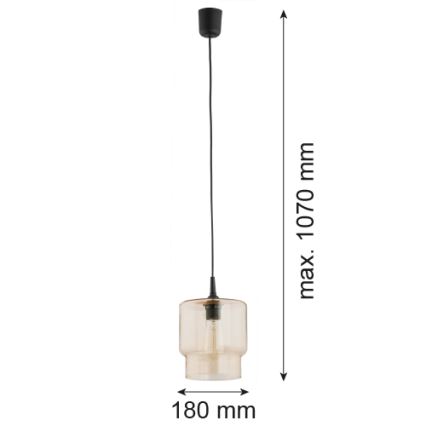 Argon 3273 - Pakabinamas sietynas NEWA 1xE27/15W/230V smėlio spalva