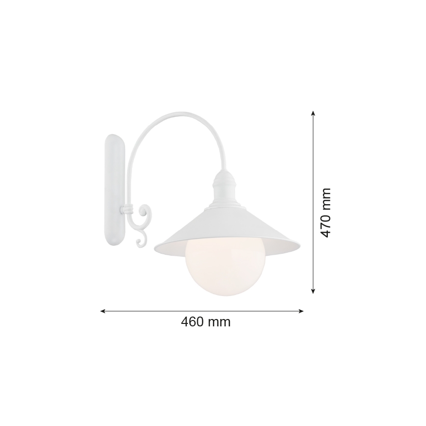Argon 3297 - Sieninis šviestuvas ERBA BIS 1xE27/60W/230V