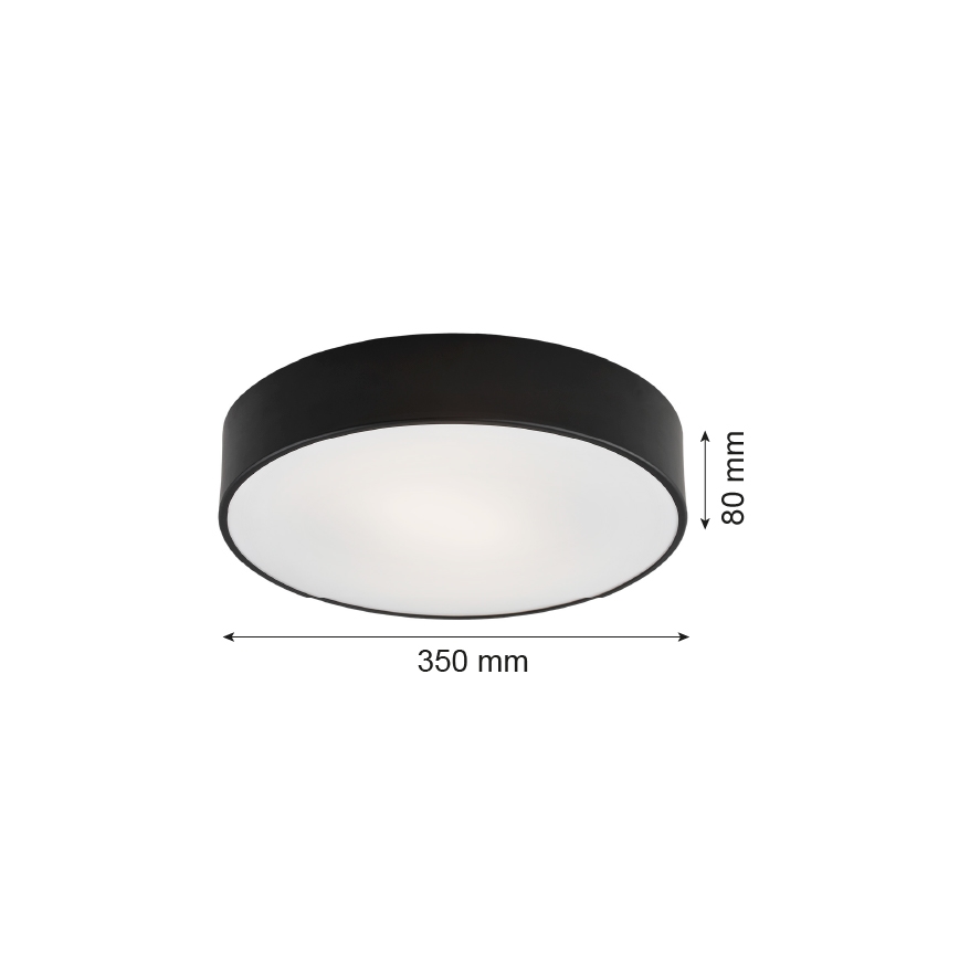Argon 3570  - LED lubinis šviestuvas DARLING LED/25W/230V d. 35cm juodas