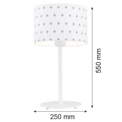 Argon 4125 - Stalinė lempa MAGIC 1xE27/15W/230V balta