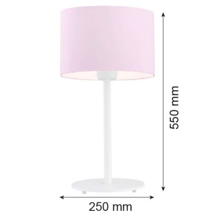 Argon 4128 - Stalinė lempa MAGIC 1xE27/15W/230V rožinė/balta