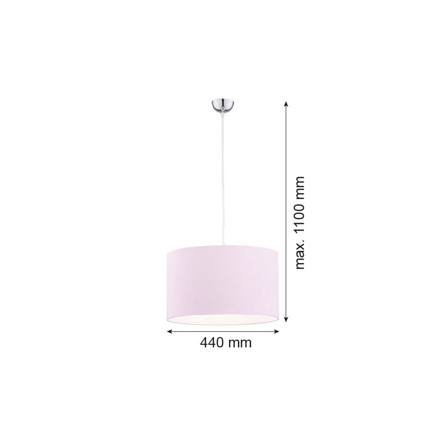 Argon 4136 - Pakabinamas sietynas MAGIC 1xE27/15W/230V rožinis