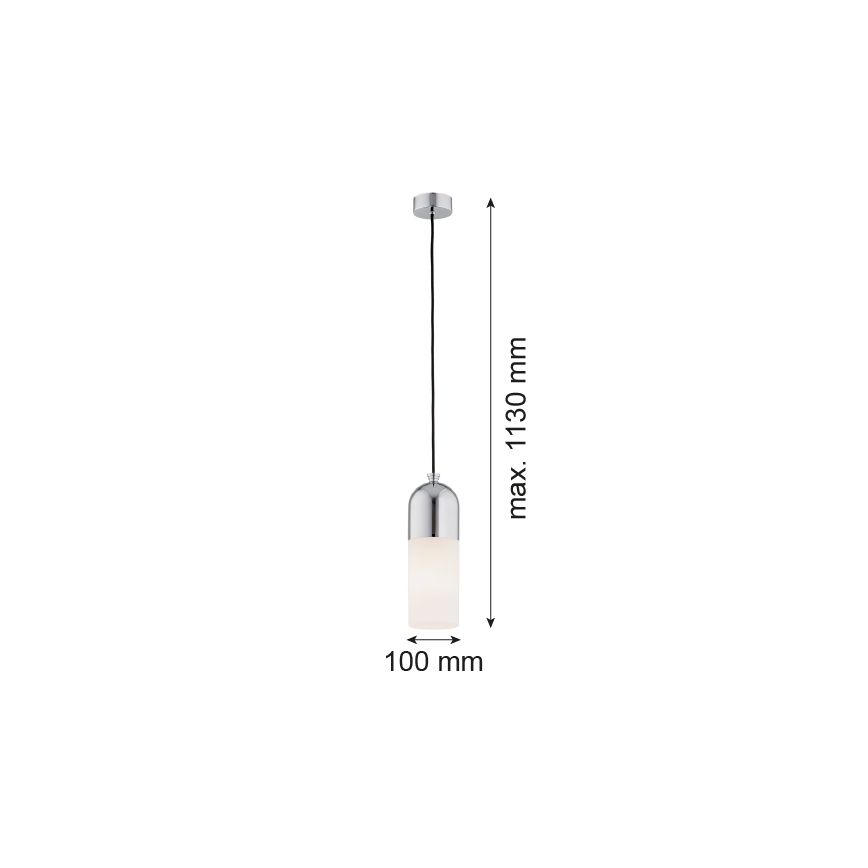 Argon 4211 - Pakabinamas sietynas BURGOS 1xE27/15W/230V blizgus chromas
