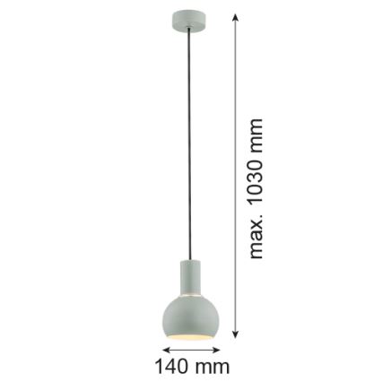 Argon 4214 - Pakabinamas sietynas SINES 1xE27/15W/230V žalias