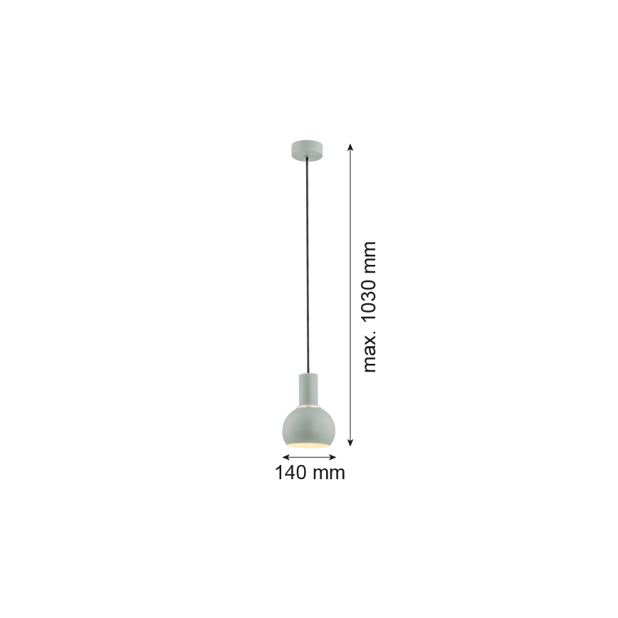 Argon 4214 - Pakabinamas sietynas SINES 1xE27/15W/230V žalias