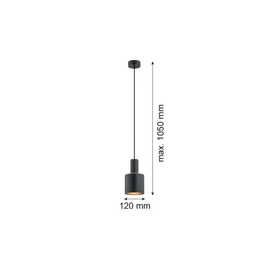 Argon 4219 - Pakabinamas sietynas SINES 1xE27/15W/230V d. 12 cm juodas