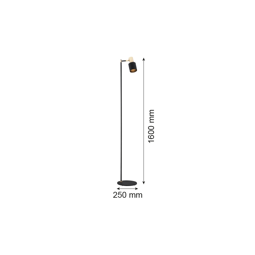 Argon 4259 - Toršeras DORIA 1xE27/15W/230V juodas/žalvaris