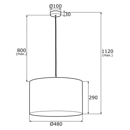 Argon 4285 - Pakabinamas sietynas KASER 1xE27/15W/230V pilka/balta /žalvarinė