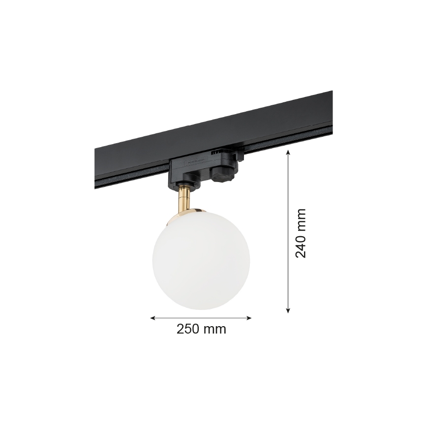Argon 4307 - Akcentinis šviestuvas bėgių sistemai BANG 1xG9/6W/230V žalvaris