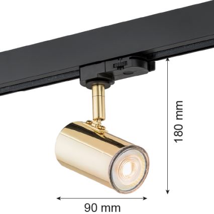 Argon 4328 - Akcentinis šviestuvas bėgių sistemai HORTA 1xGU10/5W/230V žalvaris