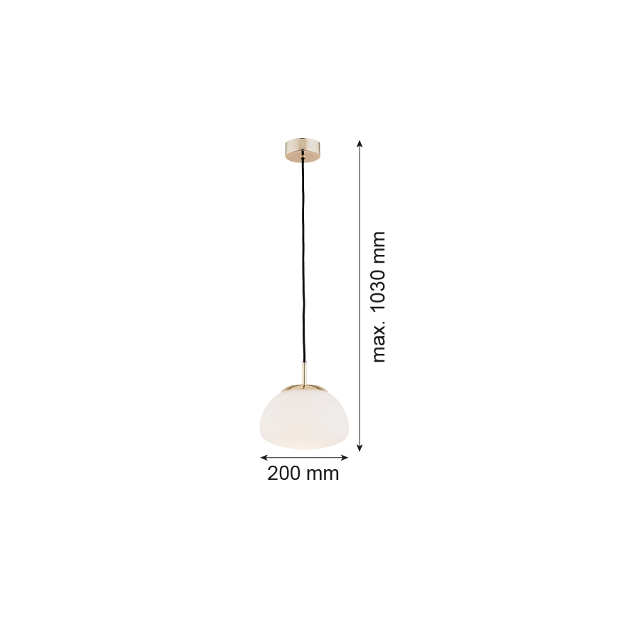 Argon 4352 - Pakabinamas sietynas TRINI 1xE27/15W/230V d. 20 cm aukso