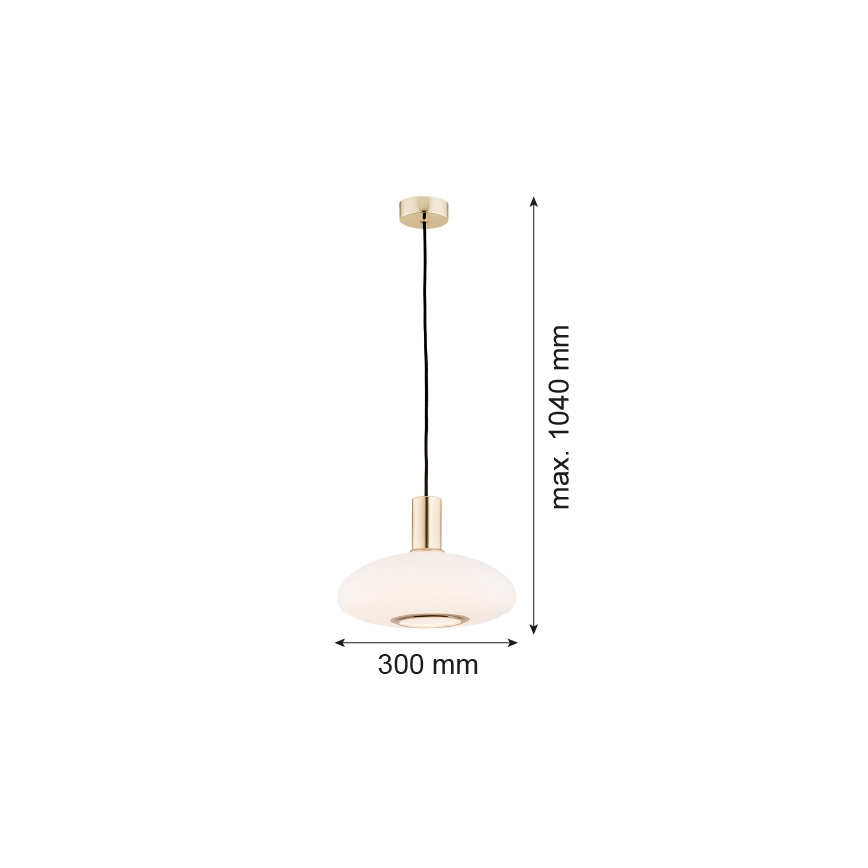 Argon 4358 - Pakabinamas sietynas SAGUNTO 1xE27/15W/230V skersmuo 30 cm žalvaris