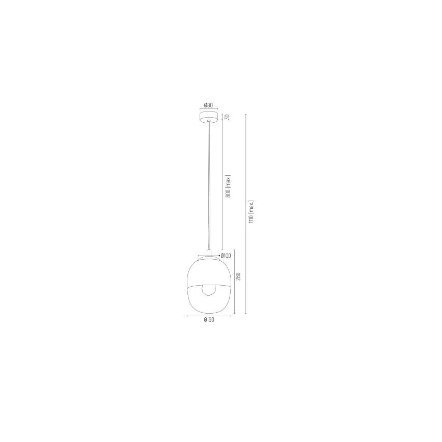 Argon 4675 - Pakabinamas sietynas BALTIMORE 1xE27/15W/230V aukso spalva
