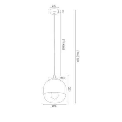 Argon 4676 - Pakabinamas sietynas BALTIMORE 1xE27/15W/230V blizgus chromas