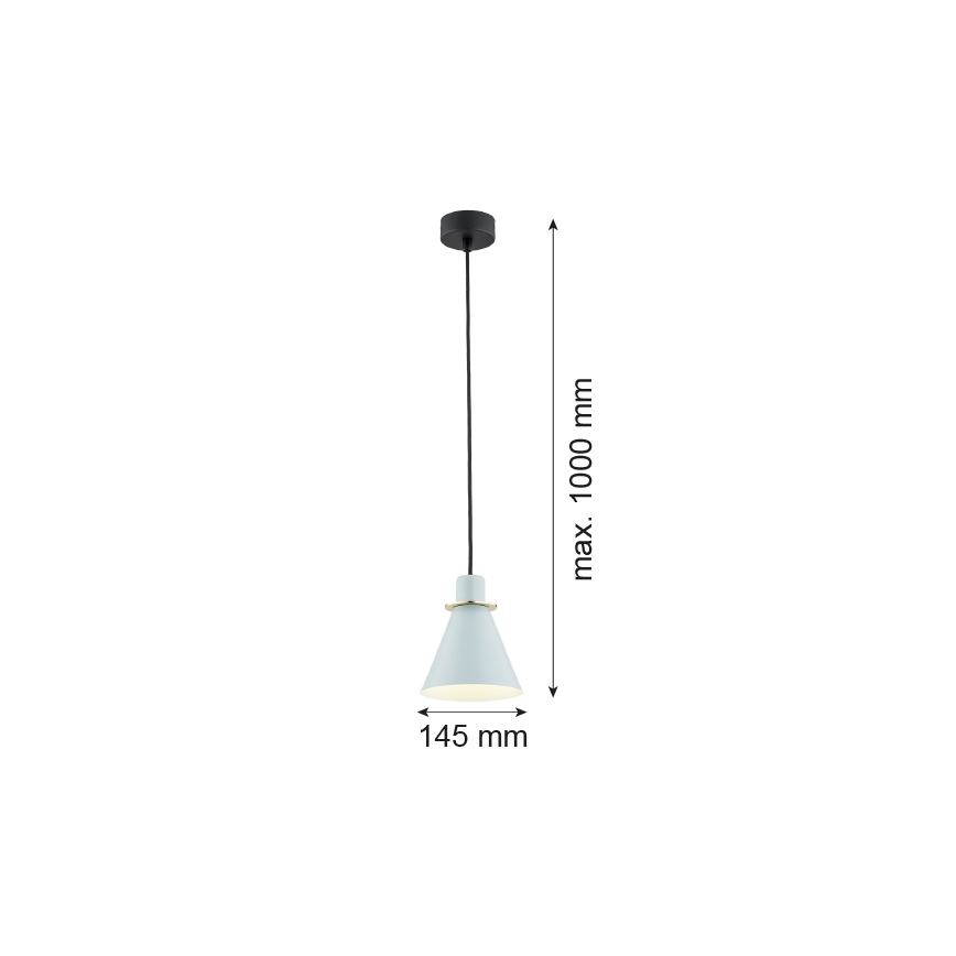 Argon 4682 - Pakabinamas sietynas BEVERLY 1xE27/15W/230V mėlynas/aukso