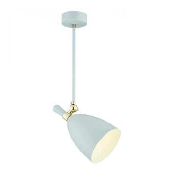 Argon 4685 - Sietynas ant stulpo CHARLOTTE 1xE27/15W/230V mėlynas/aukso