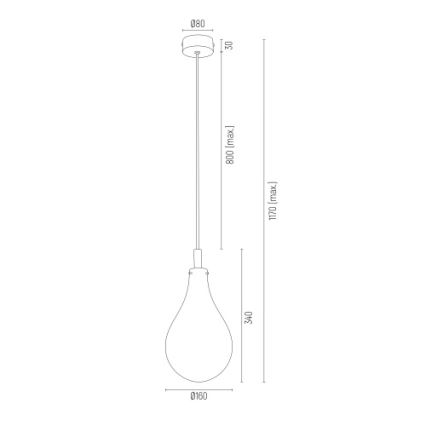 Argon 4716 - Pakabinamas sietynas OAKLAND 1xG9/6W/230V