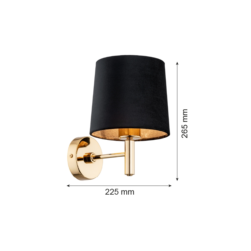 Argon 4729 - Sieninis šviestuvas PONTE 1xE27/15W/230V