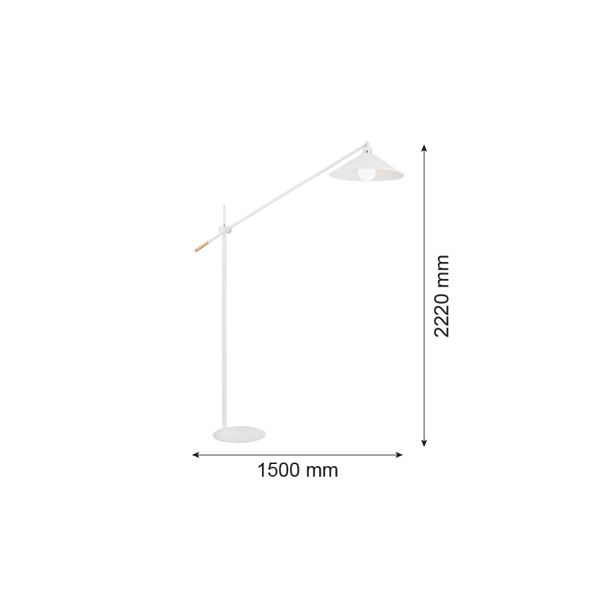 Argon 4731 - Toršeras NASHVILLE 1xE27/15W/230V baltas