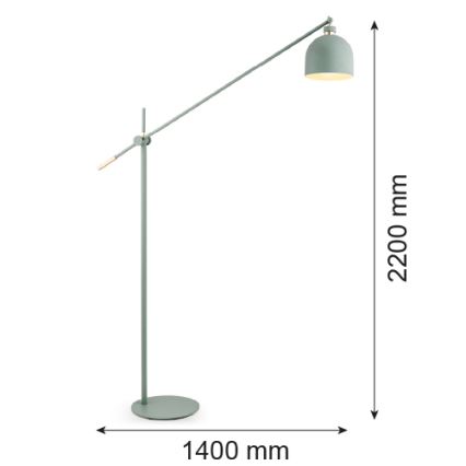 Argon 4736 - Toršeras DETROIT 1xE27/15W/230V žalias