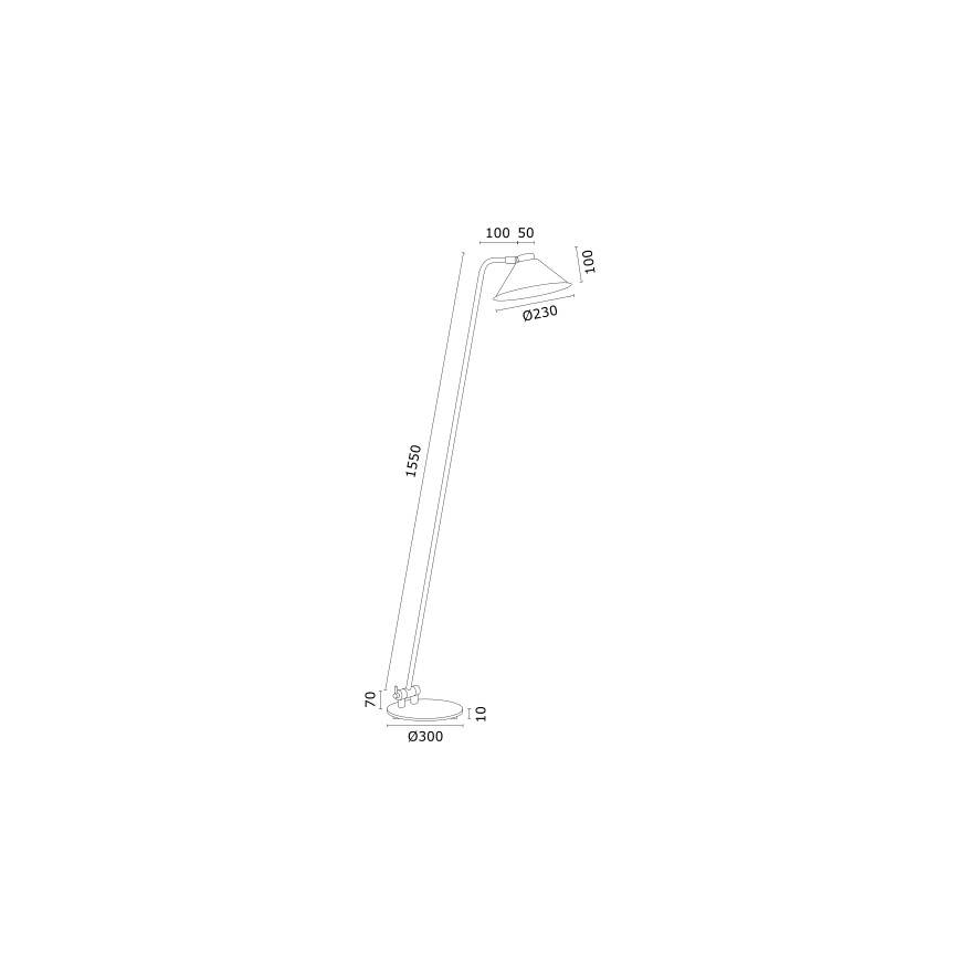 Argon 4997 - Toršeras GABIAN 1xE27/15W/230V balta