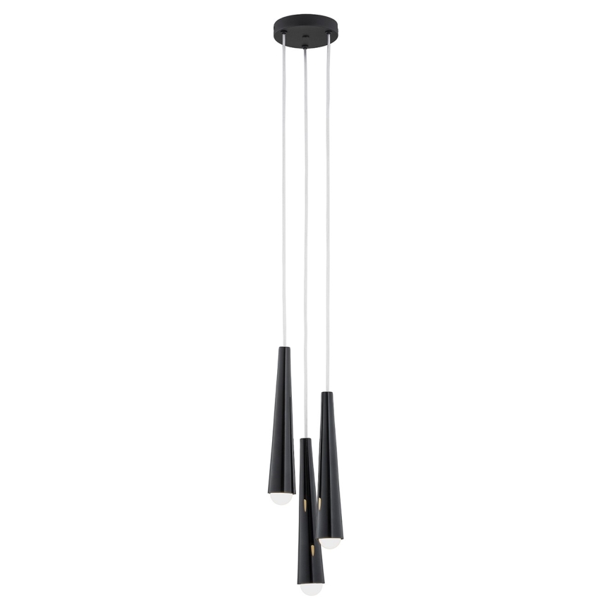 Argon 6103 - Pakabinamas sietynas HOLLYWOOD 3xE14/7W/230V juodas
