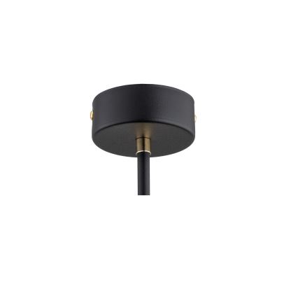 Argon 6166 - Pakabinamas šviestuvas ant strypo RAVELLO 3xE14/15W/230V juoda/auksinė