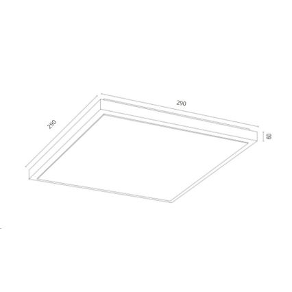 Argon 7167 - Lubinis šviestuvas CARLSON 2xE27/15W/230V 29x29 cm auksas