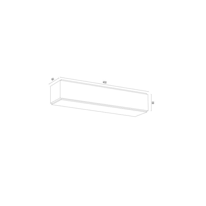 Argon 7182 - Sieninis šviestuvas CARLSON 2xE27/15W/230V 40 cm juodas