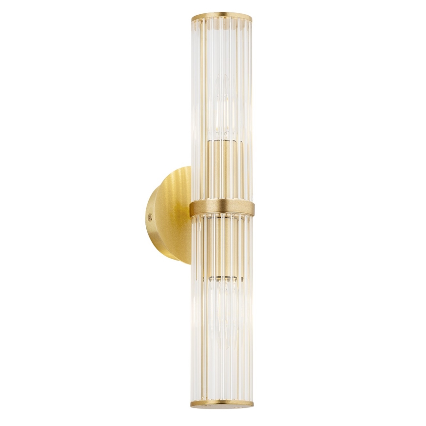 Argon 7203 - Sieninis šviestuvas HAMPTON 2xE14/7W/230V auksas