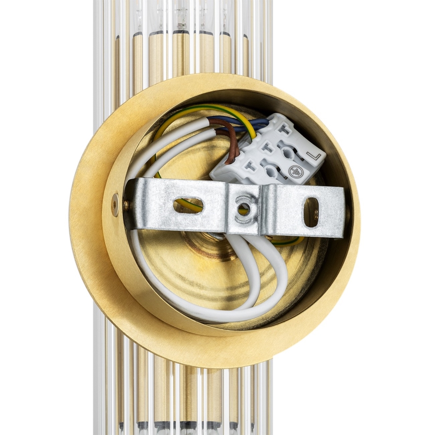 Argon 7203 - Sieninis šviestuvas HAMPTON 2xE14/7W/230V auksas