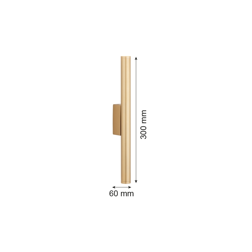 Argon 7224 - LED sieninis šviestuvas GRECO 2xLED/4,2W/230V 3000K auksas