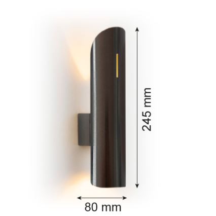 Argon 7232 - Sieninis šviestuvas AKRON PLUS 2xG9/6W/230V