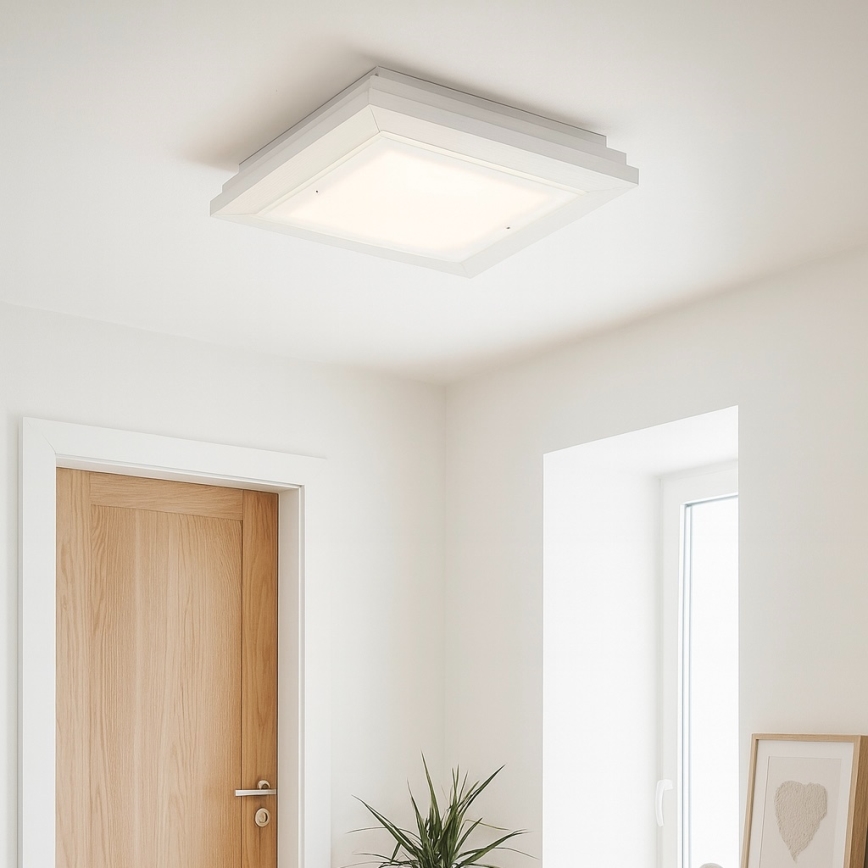 Argon 7266 - Lubinis šviestuvas TABOR 2xE27/15W/230V 32x32 cm baltas