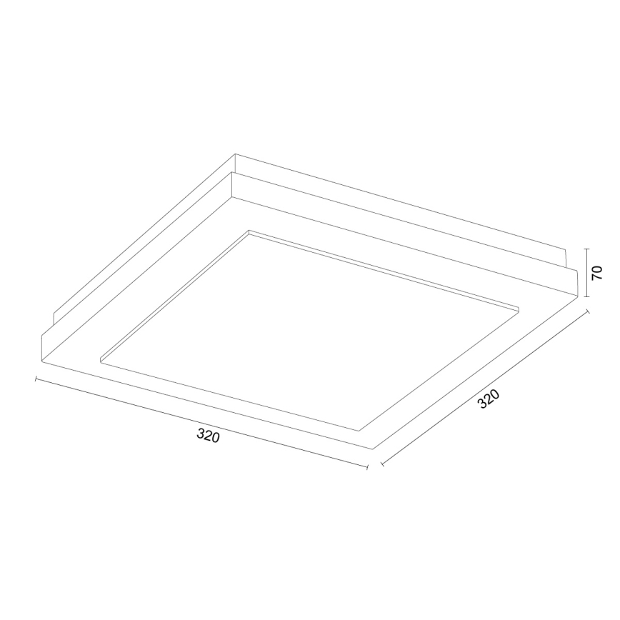Argon 7267 - Lubinis šviestuvas TABOR 2xE27/15W/230V 32x32 cm smėlio spalvos