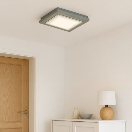 Argon 7269 - Lubinis šviestuvas TABOR 2xE27/15W/230V 32x32 cm pilkas