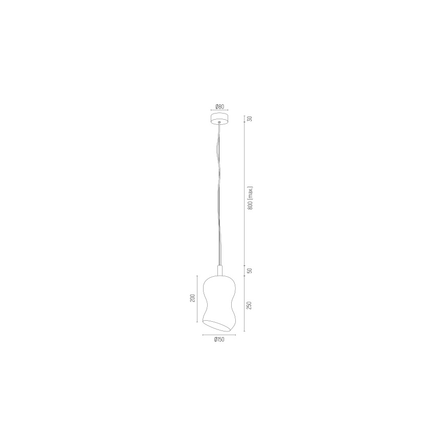Argon 8038 - Pakabinamas sietynas SALERNO 1xE27/15W/230V aukso