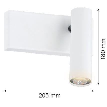 Argon 8064 - Sieninis prožektorius ETNA 1xG9/6W/230V baltas
