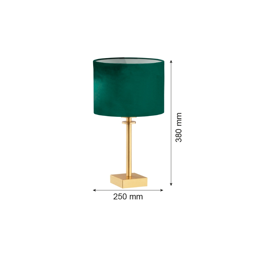 Argon 8106 – Stalinė lempa ABBANO 1xE27/15W/230V žalvaris/žalias